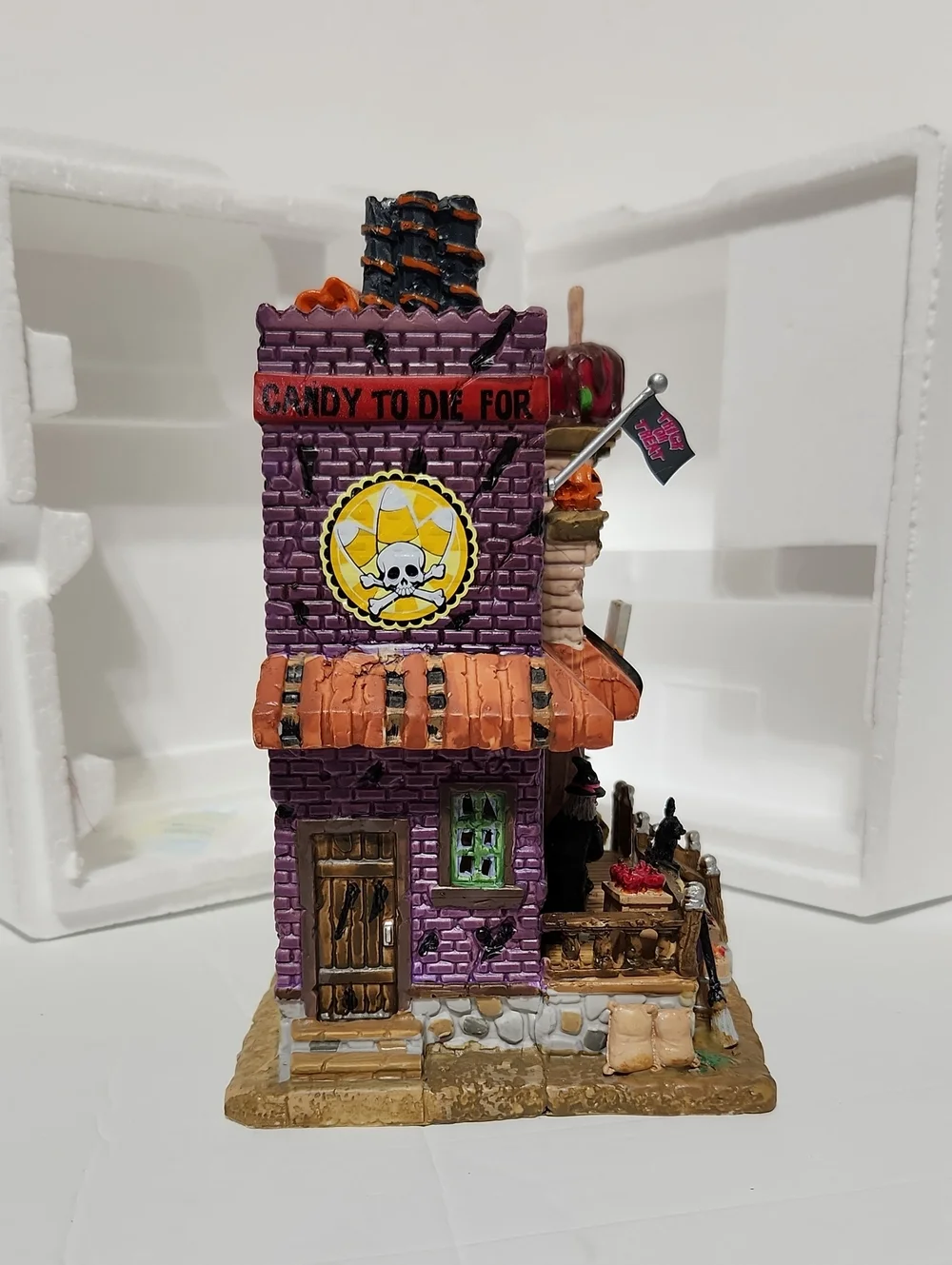2012 Lemax Spooky Town Trick Or Treat Candy Shop Halloween Village In Box #25328
